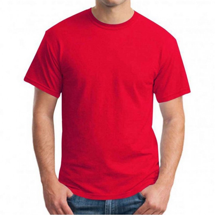 Kırmızı %100 Pamuk Active Crew Promosyon T-Shirt